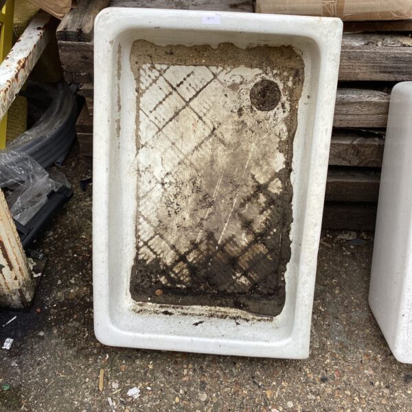 Vintage Belfast sink with a deep basin and front apron.