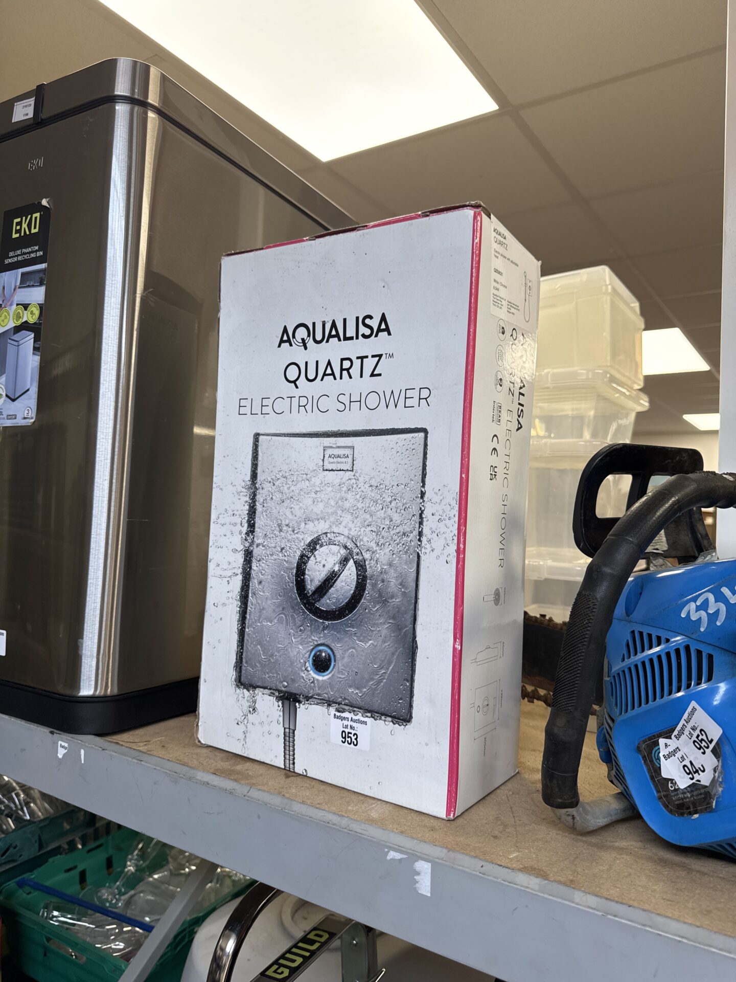 953 Aqualisa quartz qze8521 electric shower – appears new/sealed