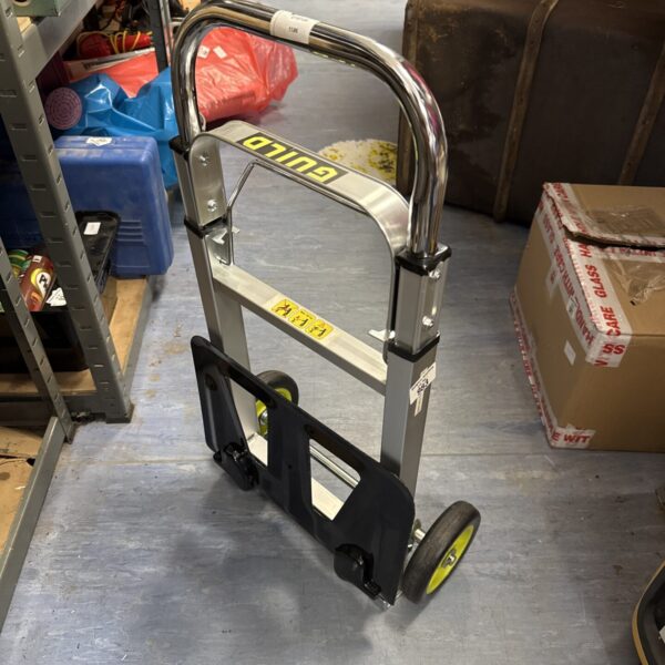 Guild folding sack barrow for moving heavy loads.