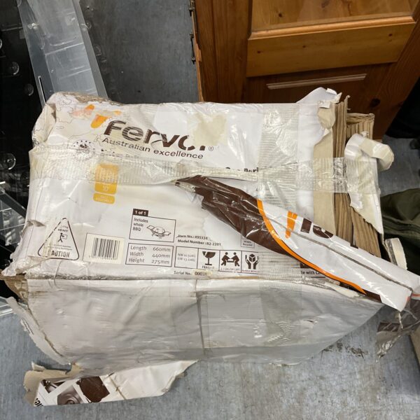 Used Fervor single burner gas BBQ for outdoor cooking.
