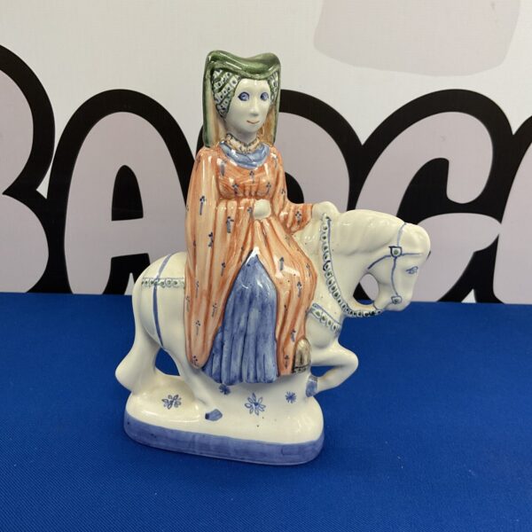 Vintage Rye Pottery Guildmans Wife figurine from the Canterbury Tales.