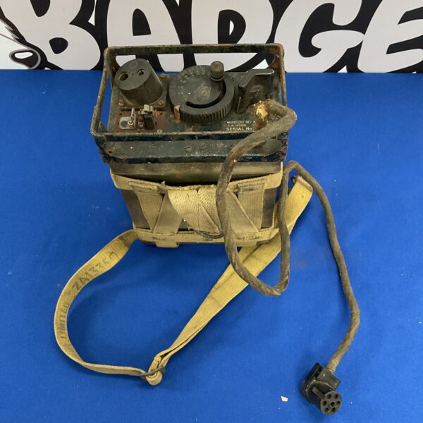 Front view of vintage Wireless Set No38 Mk2 radio.