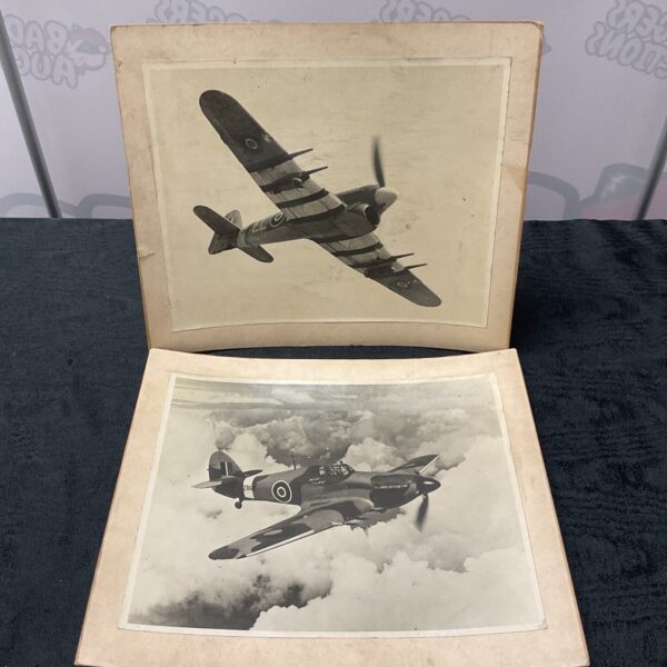Vintage photograph of a Hawker Hurricane wartime aircraft.