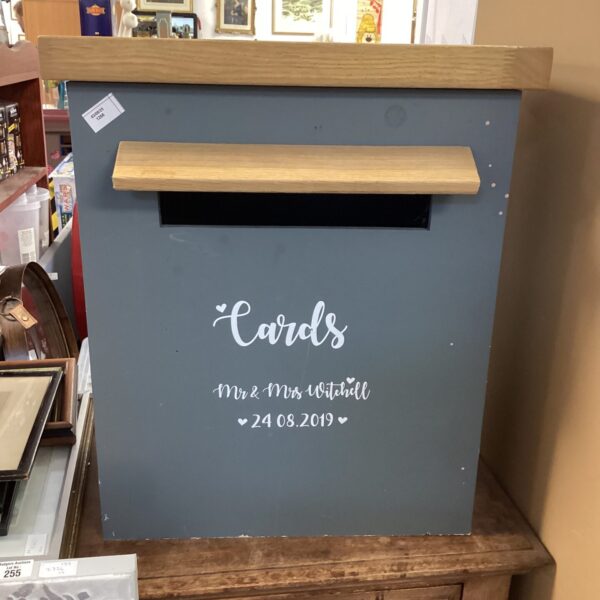 Wooden special occasion card letter box, decorative mailbox.