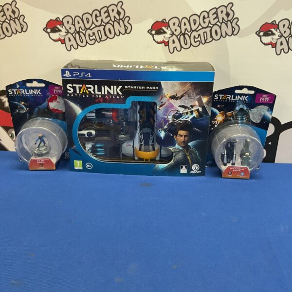 Starlink Battle For Atlas PS4 Starter Pack game box front view.