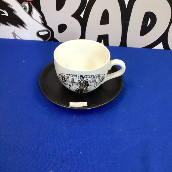 Vintage Portmeirion Botanic Garden cup and saucer with floral design.