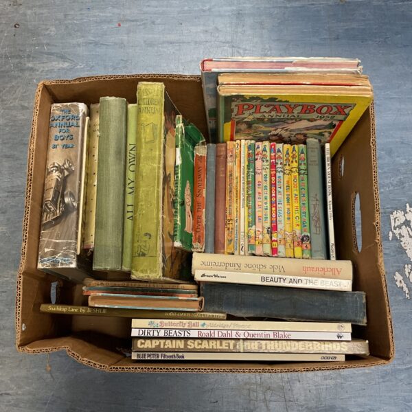 Vintage collection of children’s books including Enid Blyton titles.