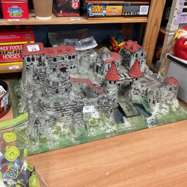 Detailed vintage medieval castle playset for collectors and imaginative play.