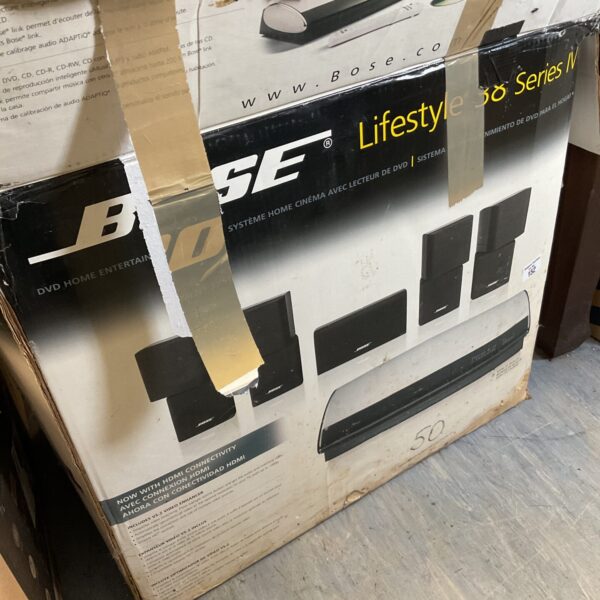Bose Lifestyle 38 series home theater system in box.