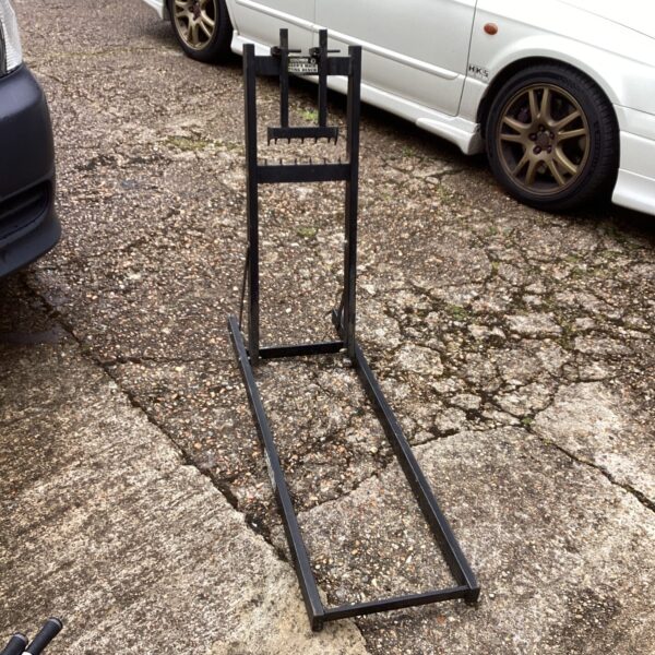 Metal Roughneck Loggers Mate log splitter stand for firewood.