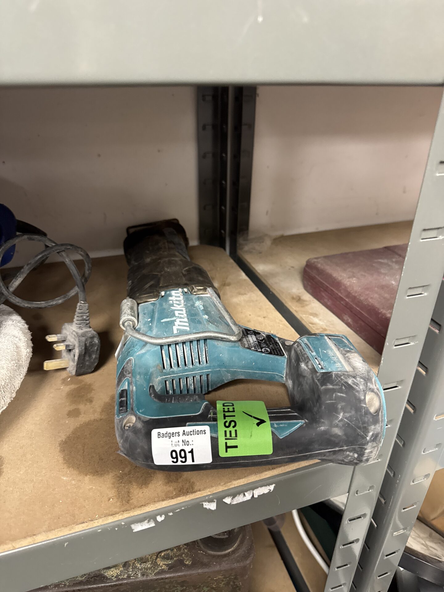 991 Makita djr187 cordless reciprocating saw body only – working but needs blade