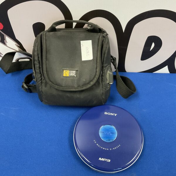 Sony Walkman D-NE004 portable CD player side view.