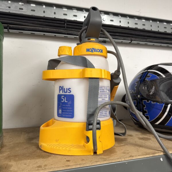 Hozelock Plus 5L weed sprayer for garden weed control.