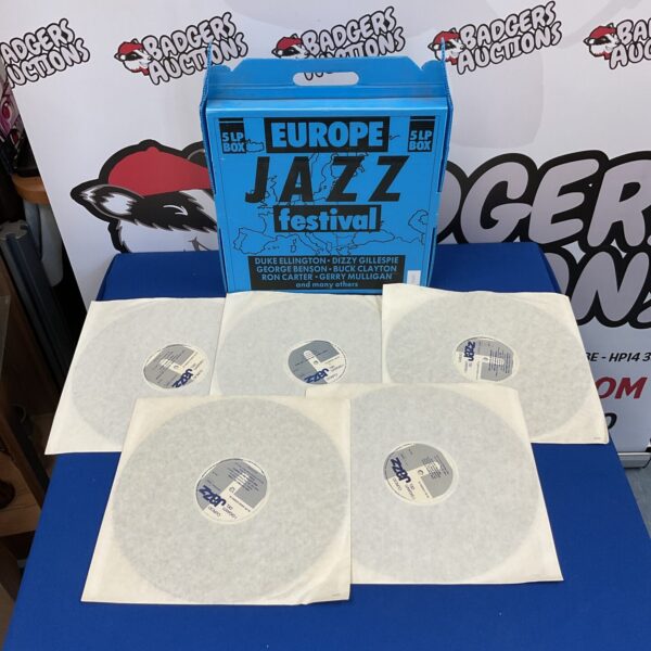 Vintage Europe Jazz Festival 5 LP vinyl boxset for collectors.