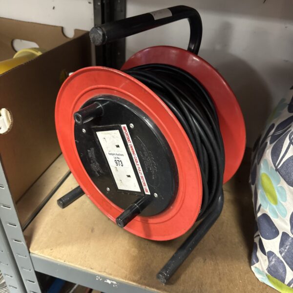 Selmar two gang extension reel for portable power supply.