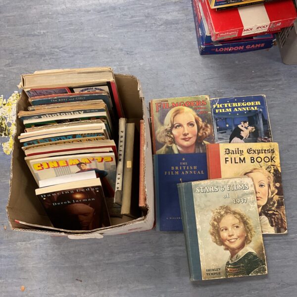 Lot of vintage film and cinema books, collectable movie annuals.