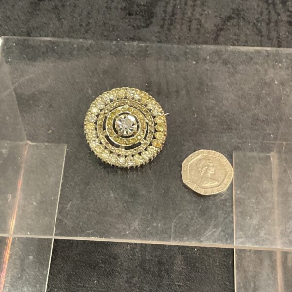 Vintage 1950s target brooch