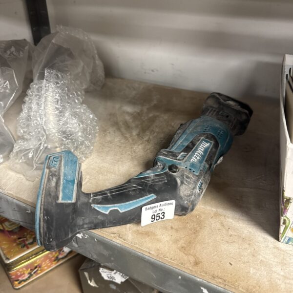 Makita DJR183 mini reciprocating saw body only, cordless power tool.