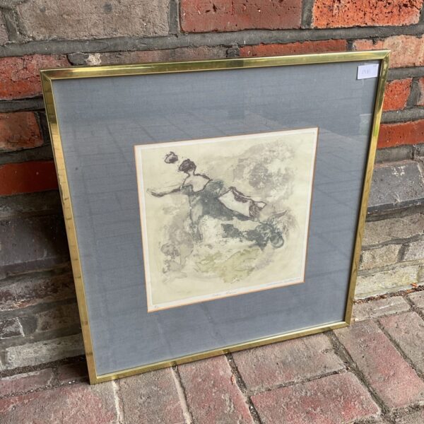 Signed limited edition Vivienne Kattan etching titled "Ente Neus".