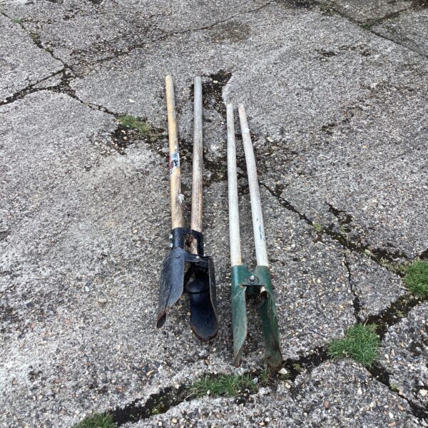 Vintage digging spades lot for garden use and collecting.