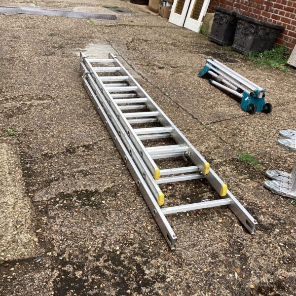 Used Werner aluminium extension ladder for DIY and home maintenance.