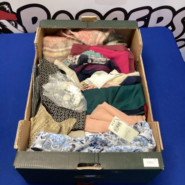 Mixed lot of colourful head and neck scarves for fashion.