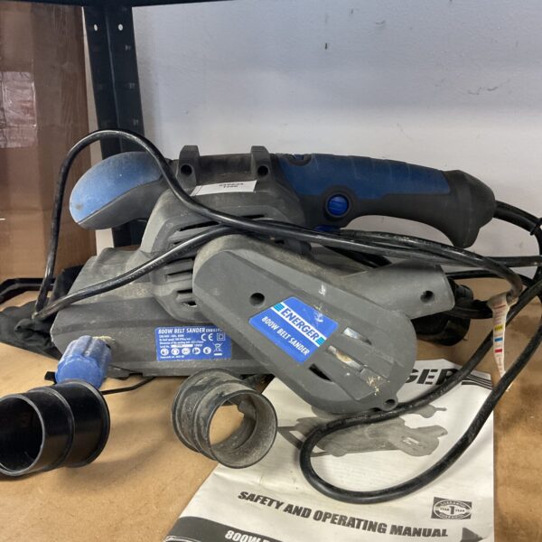 Used Energer enb459sdr belt sander for woodworking and DIY projects.