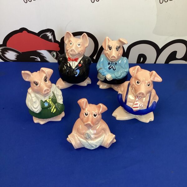 NatWest Wade piggybank collection, vintage ceramic collectible.
