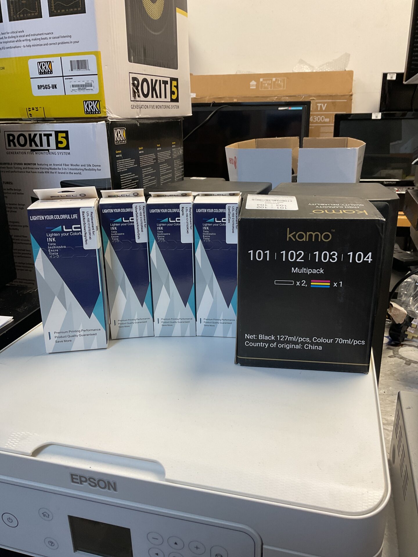 186 Bundle of new printer ink cartridges for brother