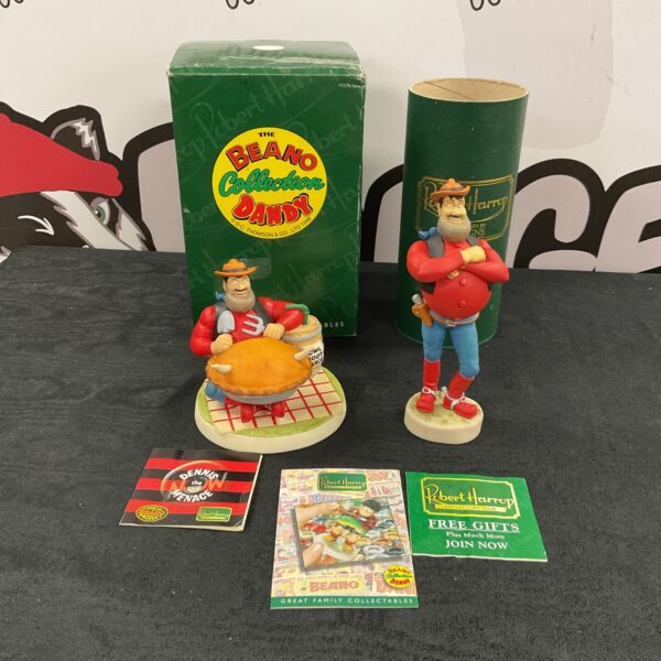 Vintage Desperate Dan figures from the Beano Collection by Robert Hardtop.