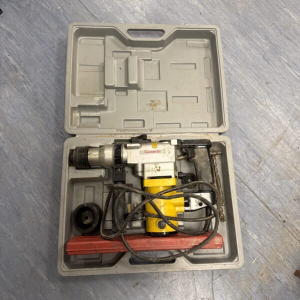 Used PowerG SDS drill with case, ideal for masonry work.