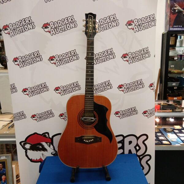 Vintage Eko Ranger acoustic guitar in sunburst finish.