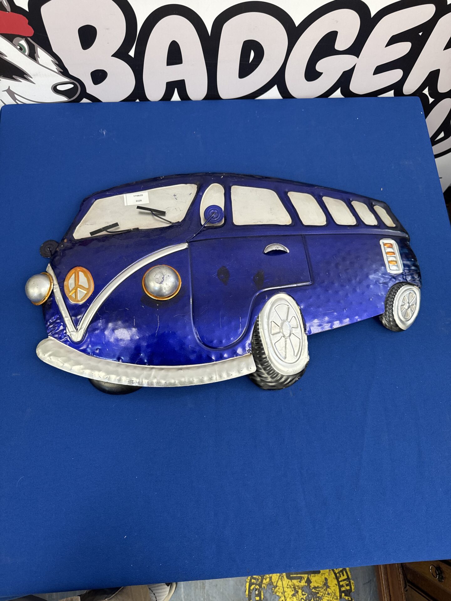485 Tin Vw camper sign 20” length approx