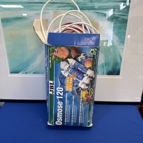 JBL Osmose 120 reverse osmosis system for aquarium water filtration.