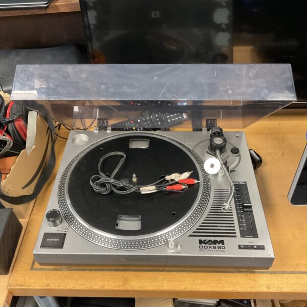 Vintage Kam DDX680 direct drive turntable in used condition.