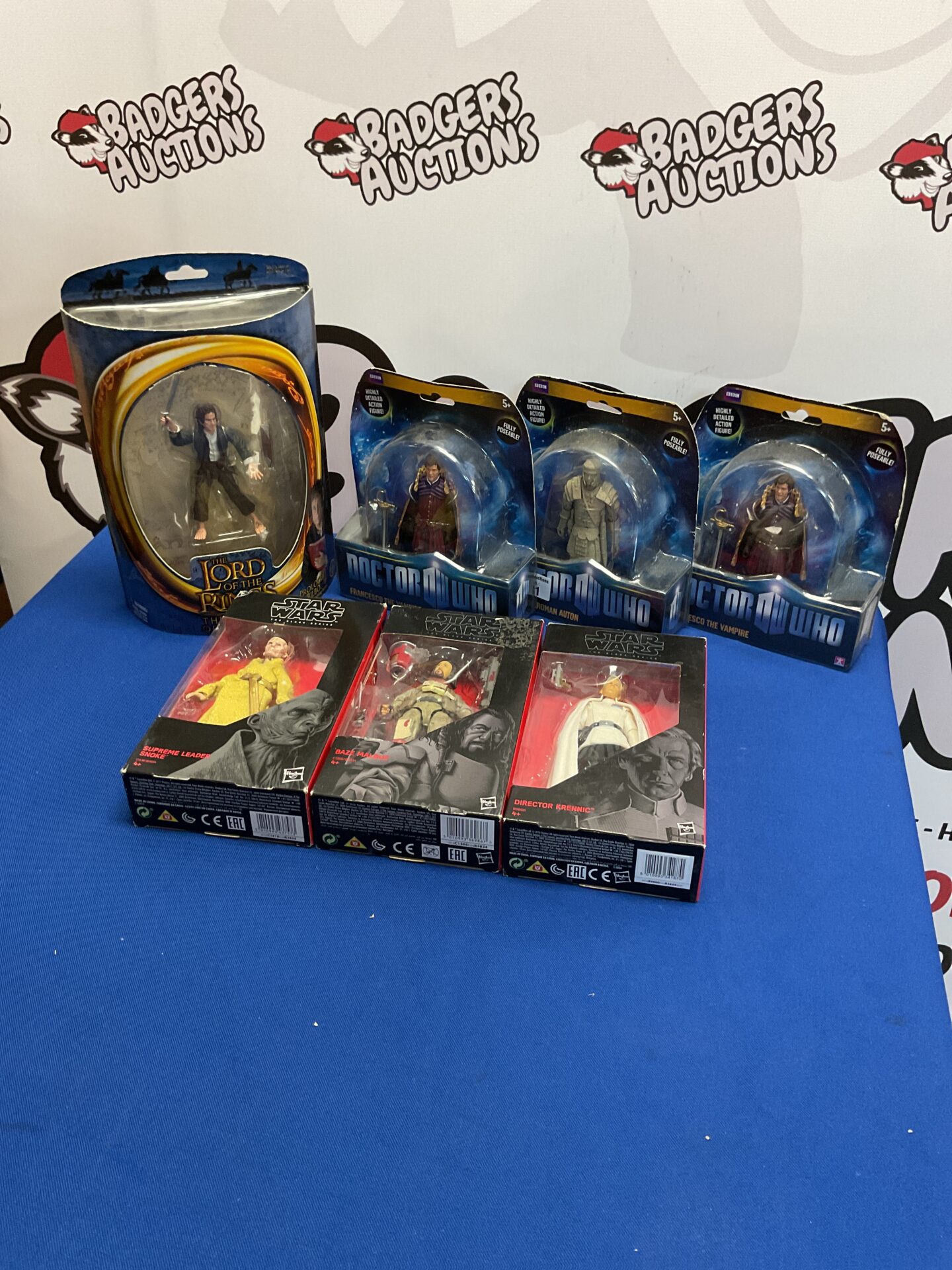 361 Selection of boxed figures inc doctor who and star wars