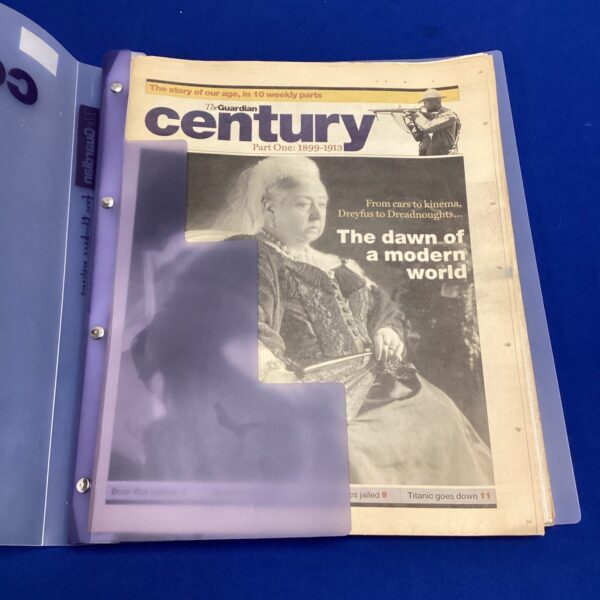 Vintage Guardian Century Newspaper 1899-1913, part one, historical journalism.