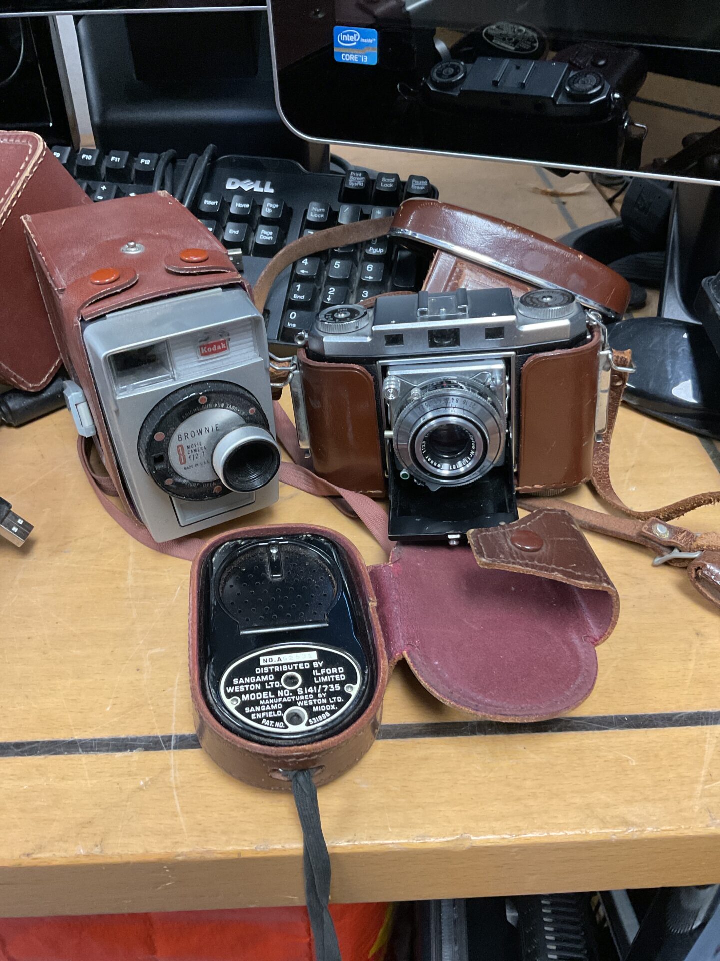 118 Kodak brownie movie camera & contina camera