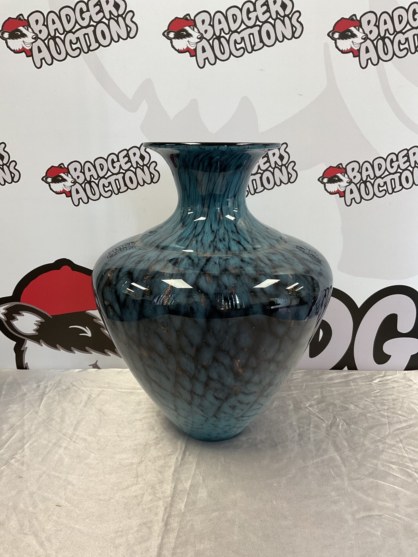 010 Large 16” tall kunst buntglas glass vase