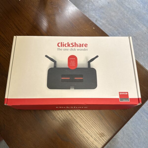 Barco Clickshare PC Link wireless presentation system, side view.
