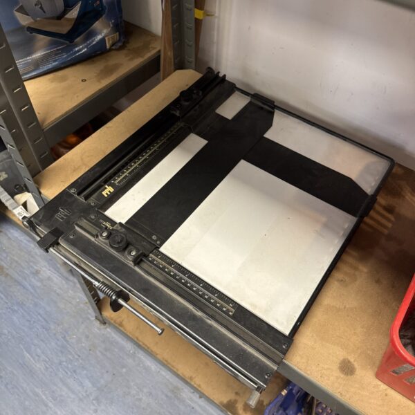 Vintage RRBeard London picture frame card cutting machine for accurate cardstock cuts.