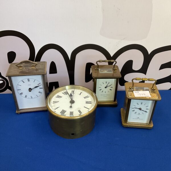 Lot of four antique Matthew Norman brass carriage clocks.