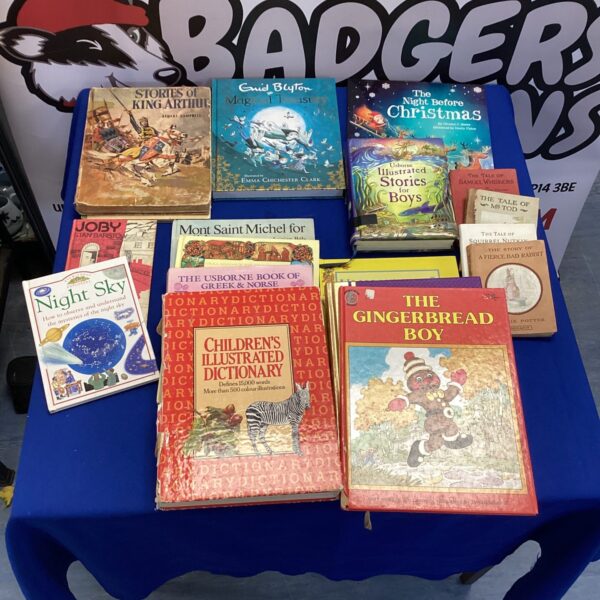 Vintage children's book lot featuring Enid Blyton and Usborne titles.