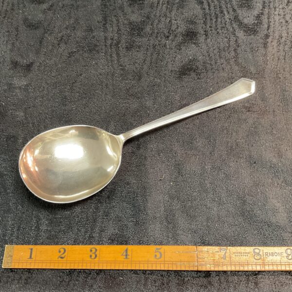 Large Hallmarked silver serving spoon 92g