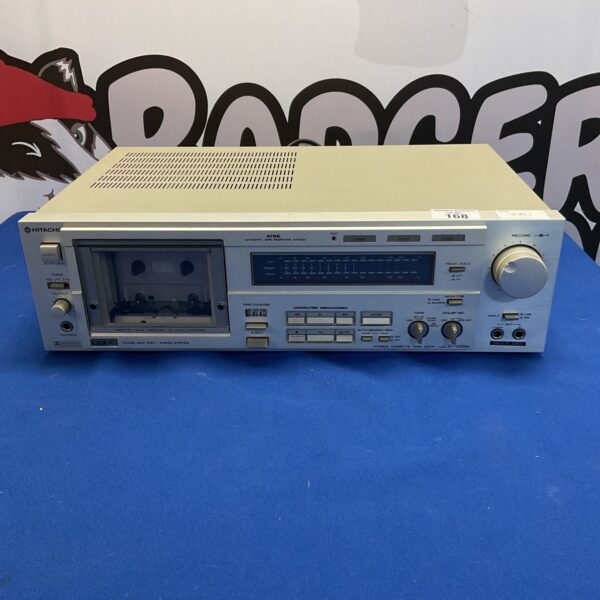 Vintage Hitachi D-1100M cassette deck, a retro audio player.