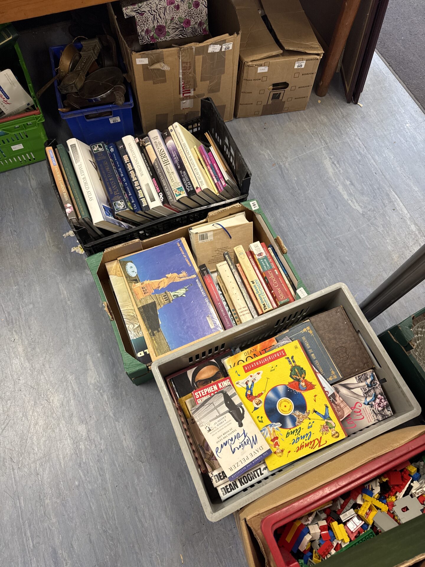 337 Three crates of assorted books