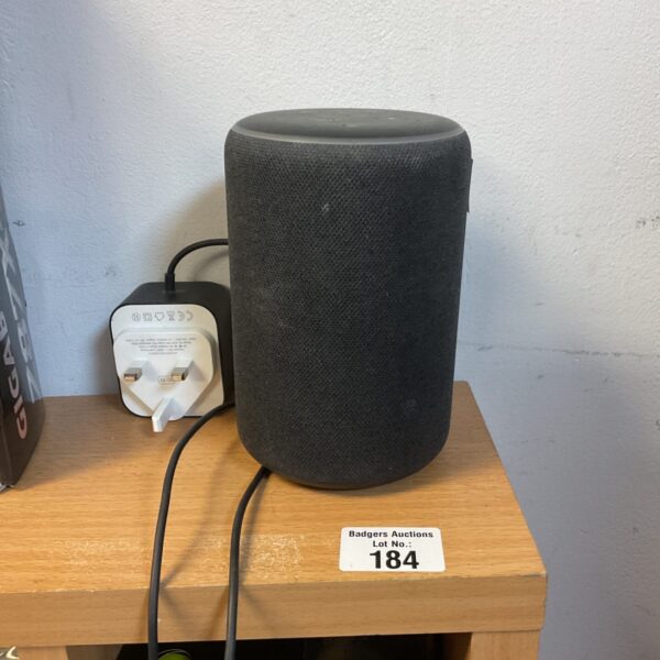 Amazon Echo L9D29R smart speaker in grey.