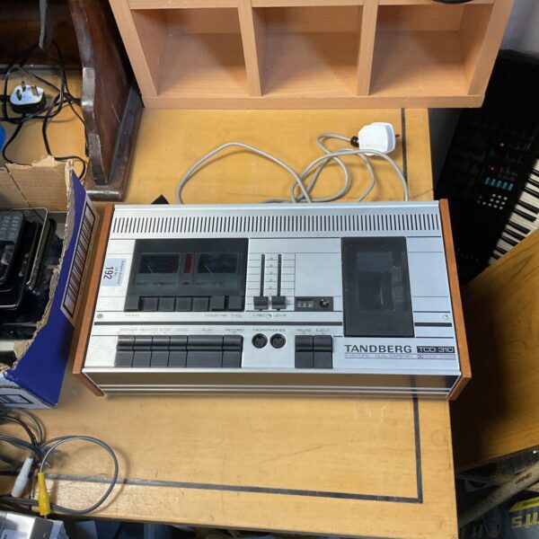 Vintage Tandberg TCD 310 cassette deck for audio enthusiasts.