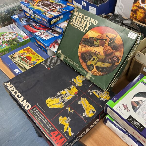 Vintage Meccano Army Multikit construction set in original box.