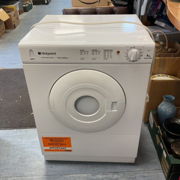 Vintage Hotpoint counter top tumble dryer in used condition.